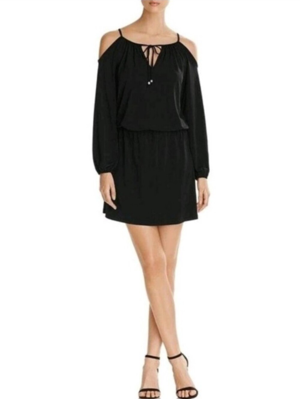 Michael Kors Cold Shoulder Peplum Dress